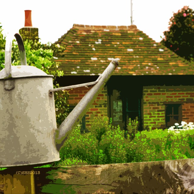Photograph of a gardening can at Chartwell Kent by Susan sheldon Nolen