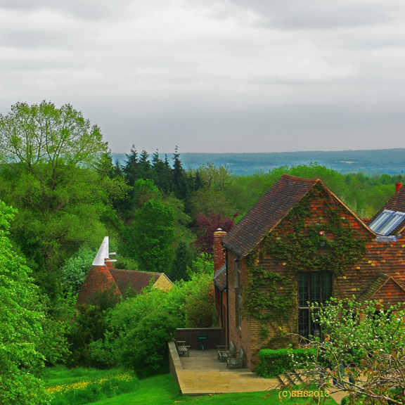 Photograph of Sir Winston Churchill's painting studio by susan sheldon nolen