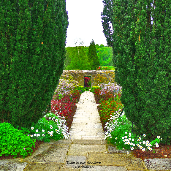 Photograph of the gardens at Chartwell Kent by susan sheldon nolen