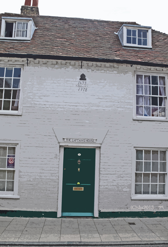 Photograph of a door in Whitstable by susan sheldon nolen