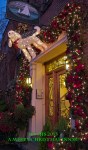 Photograph of a Christmas Door with Poodle by susan sheldon nolen