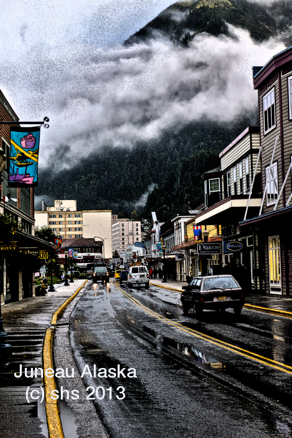 photograph of downtown juneau alaska by susan sheldon nolen © 2013