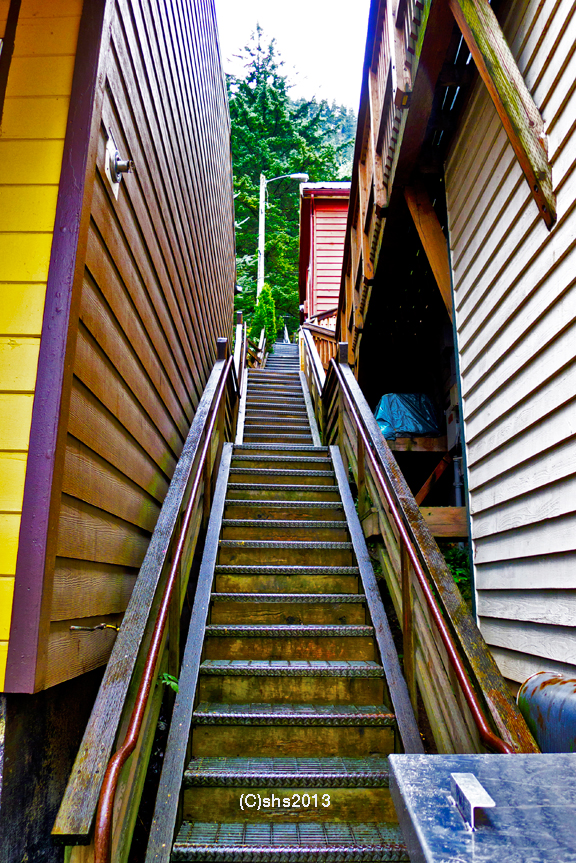 photograph of juneau stairs by she 2013