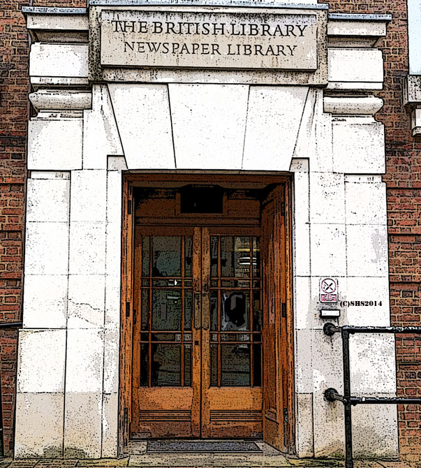 photograph of the british library door by susan sheldon nolen