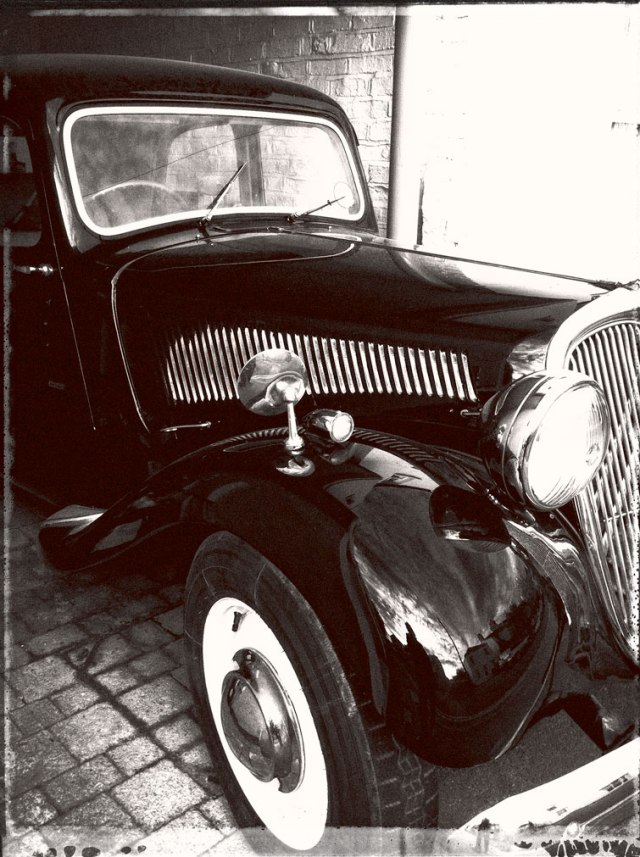 black and white photo of a car by susan sheldon nolen