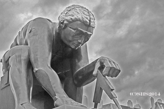 Susan Nolen's Black and White photo of Newton After Blake