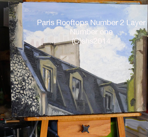 photograph of an oil painting by susan sheldon